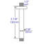 Bras de douche rond noir mat 6 po-59407685