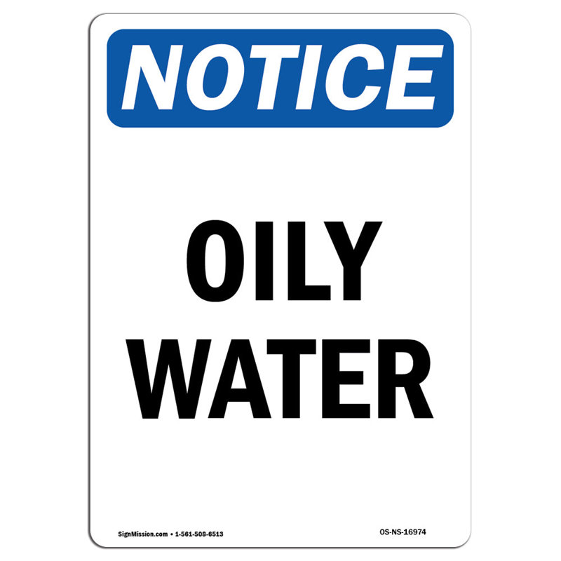 Panneau «Oily Water»