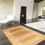 Tapis unique en laine noué à la main style kaki clair nouvel âge 4 pi 2 po x 6 pi 3 po Yaak