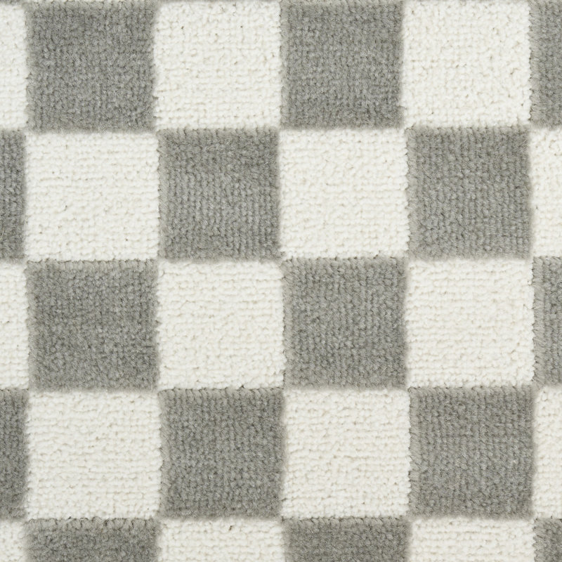 Ebern Designs Hornsey Ivory Grey Modern Indoor Rug, Rectangle 9' x 12'