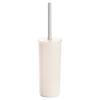 Ribbed 15" Plastic Free-standing Toilet Brush in Ecohome