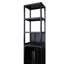 Grande armoire de rangement avec porte à volets et 3 tablettes, armoire de rangement autoportante en lin pour le salon, la cuisine et la salle de bain
