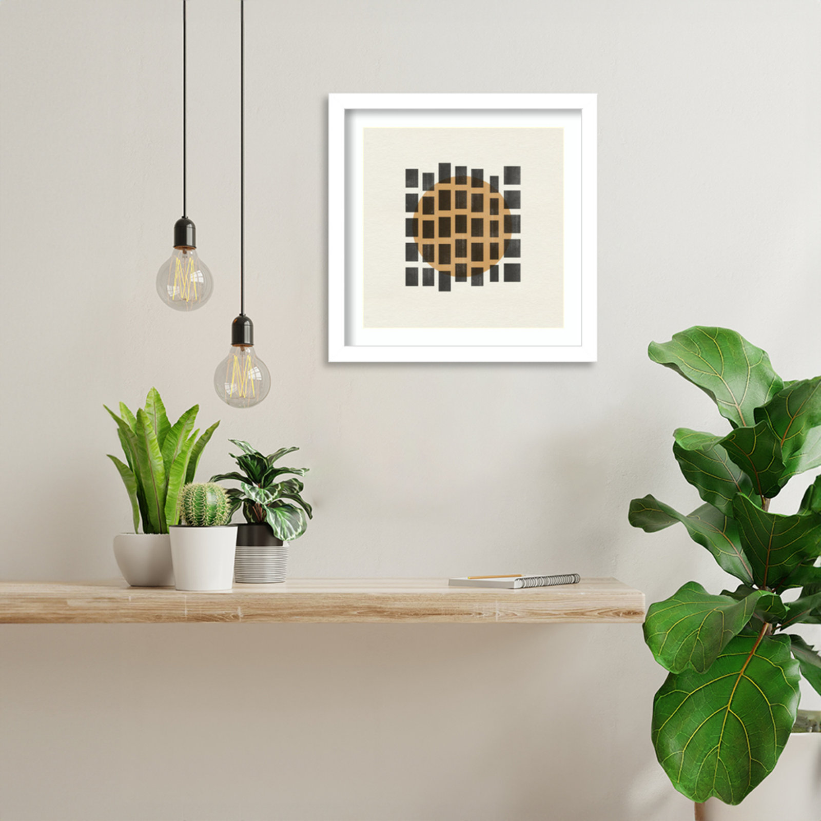 Giese "Paper Object No. 8" Print, White, 13" H x 13" W