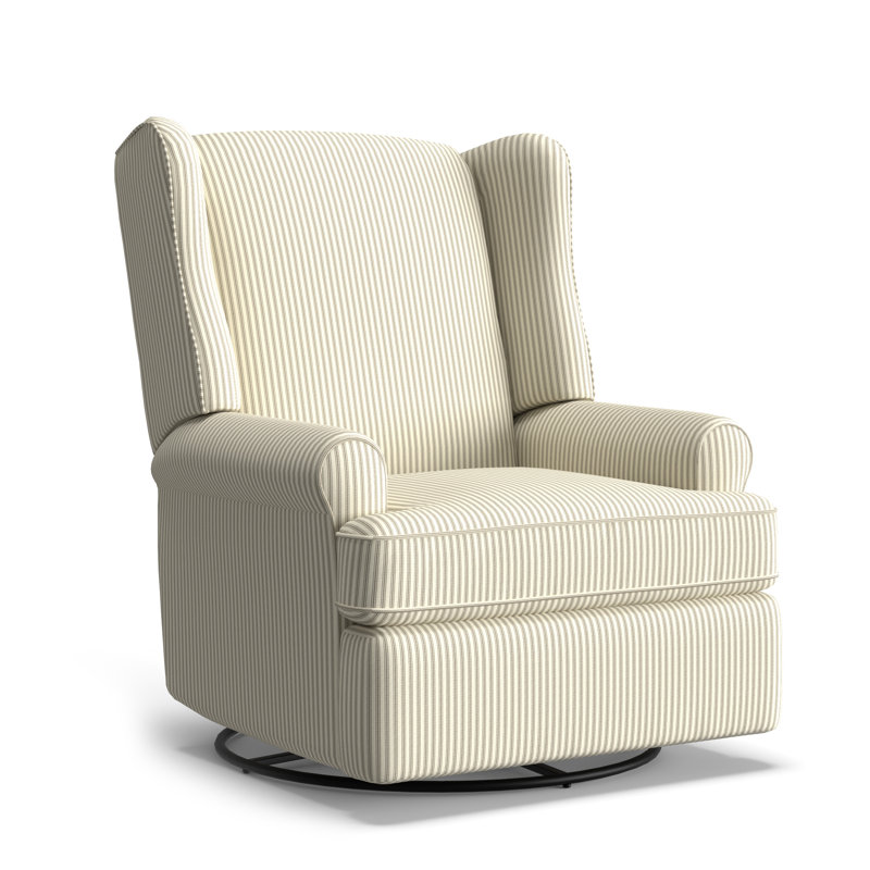 Fauteuil inclinable à bascule manuel Claudina de 33 po de large, Muslin