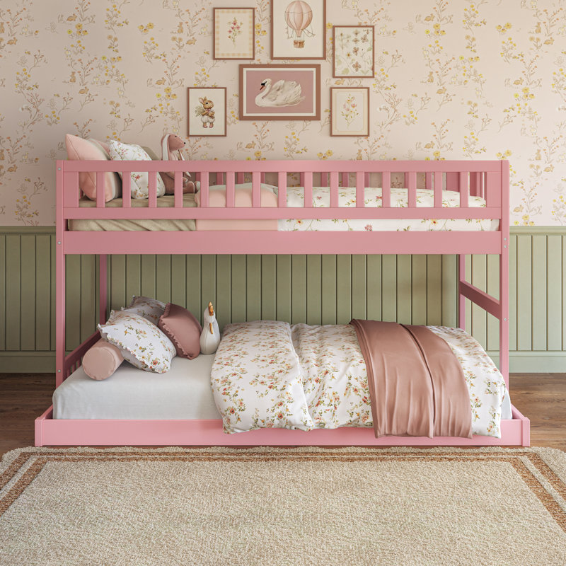 Lit superposé bas Malibu, Twin over Full, Pink