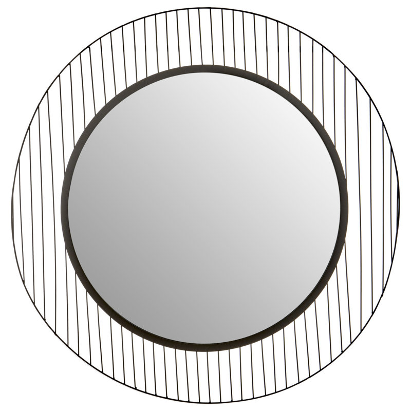 Demaria Metal Round Wall Mirror