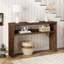 Console à 2 niveaux 47,36 po Aust avec rangement ouvert, canapé en bois pour le salon, l'entrée et le couloir Aust-347903334