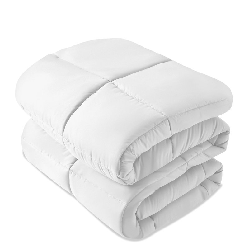 Machine Braided Comforter, Full Comforter, White