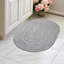 Tapis gris anthracite tressé à la main Elkhorn-361874419
