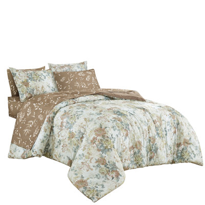 Floral Bed In A Bag Comforter Set