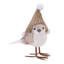 Figurines d'oiseaux d'hiver avec chapeaux tricotés