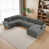 Gray Chenille 