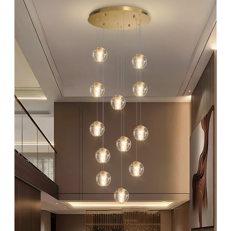 12-Light Modern Led Crystal Chandelier Silver, Gold