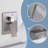 Wall Mounted Waterfall Bathtub Faucets with Anti-Scald Pressure Balance Valve, Modern Tub Spout with Handshower-65056064