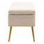 Banc de rangement en velours Dareen-71910501