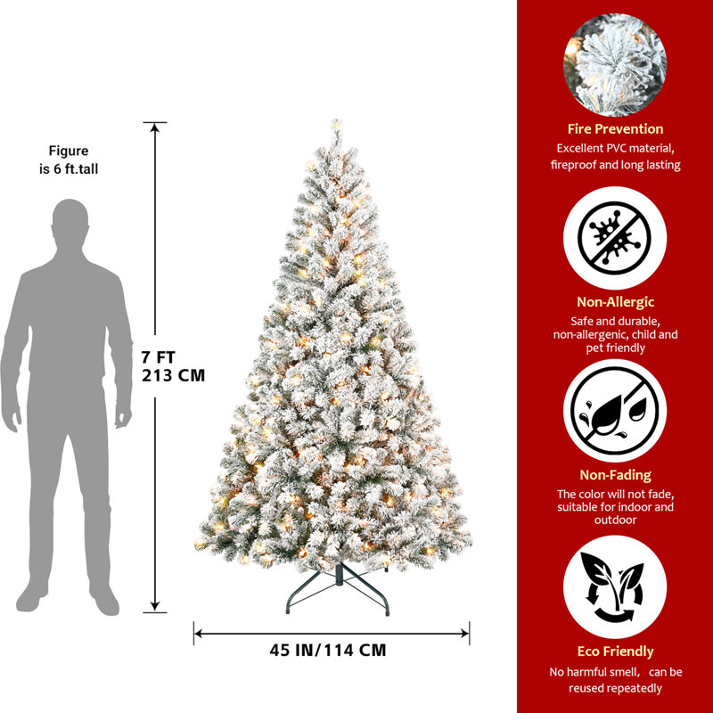 Arbre de Noël 5 pi avec 150 lumières incandescentes blanc chaud