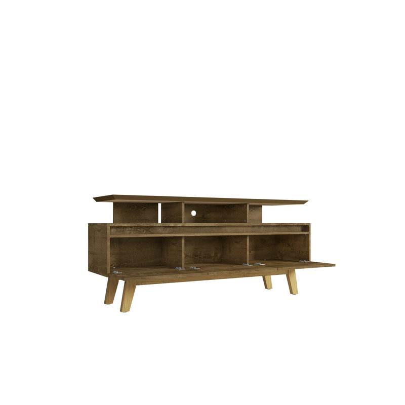 Mapleton TV Stand for TVs up to 70", Rustic Brown