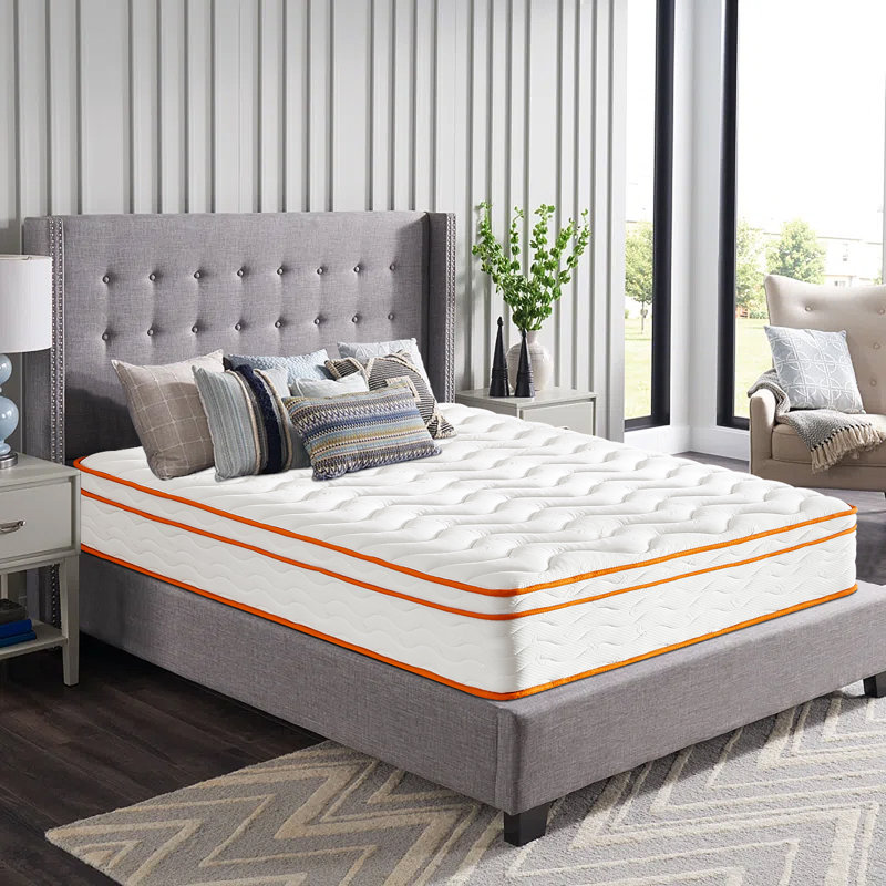 Matelas hybride moyen en mousse à mémoire de forme dans une boîte avec mousse certifiée CertiPUR-US, Lit simple, 10"