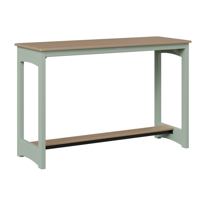 Table de bar Berlin Gardens, 38.5" H x 60" W x 22" D, Écume de mer, écume de mer, Bois vieilli