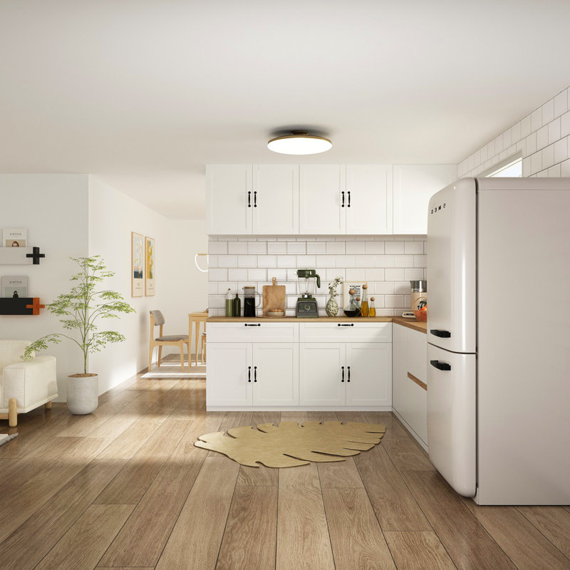 63"W Kitchen Pantry Sideboard Storage Cabinet, White