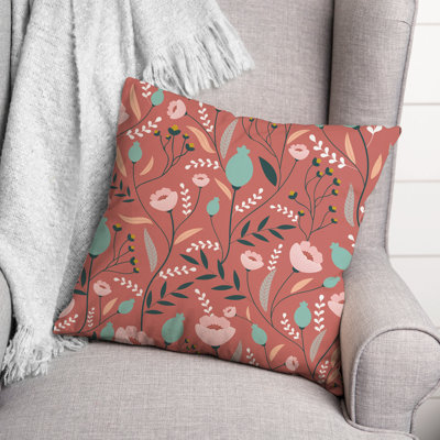 Floral Throw Pillow