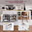 Îlot de cuisine 74,5 pouces avec table de salle à manger extensible, étagère à épices, 2 tiroirs et armoire 4 portes, blanc | Idée de cadeau-1171357037