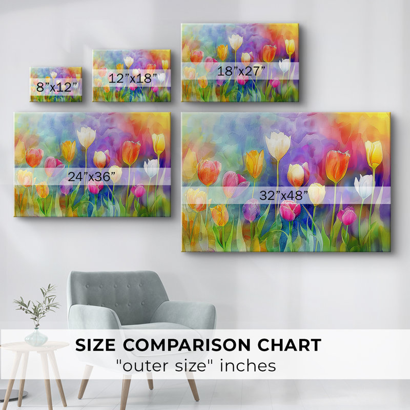 Floral Series-Lxxxvi -Galerie enveloppée Cavas, 24 x 36