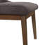 Fauteuil rembourré brun Desdemona