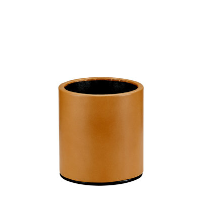 Graphic Image Pencil Cup, Leather
