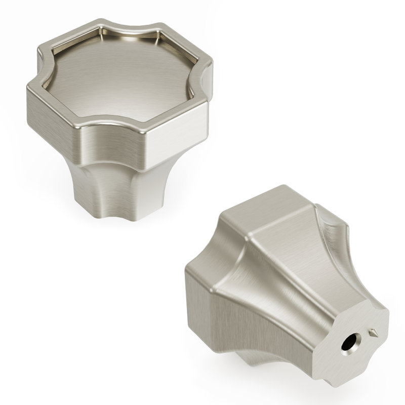 Monarch 1.25" x 1.25" Square Knob, Satin Nickel