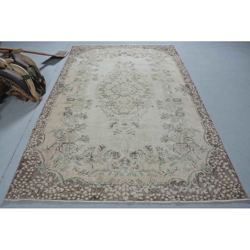 Grands tapis 5,7 x 9 pi, tapis rétro, tapis marocain brun, tapis marocains, tapis tendance, tapis turcs
