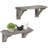 Derrald 2 Piece Solid Wood Floating Shelf-701974995