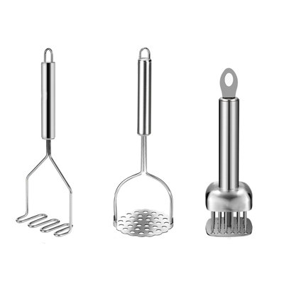 Kitchen Utensils, Stainless Steel Meat Tenderizer And Potato Masher -  APARTMENTS, APARTMENTS25734d9