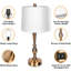 Lampe de table en métal USB