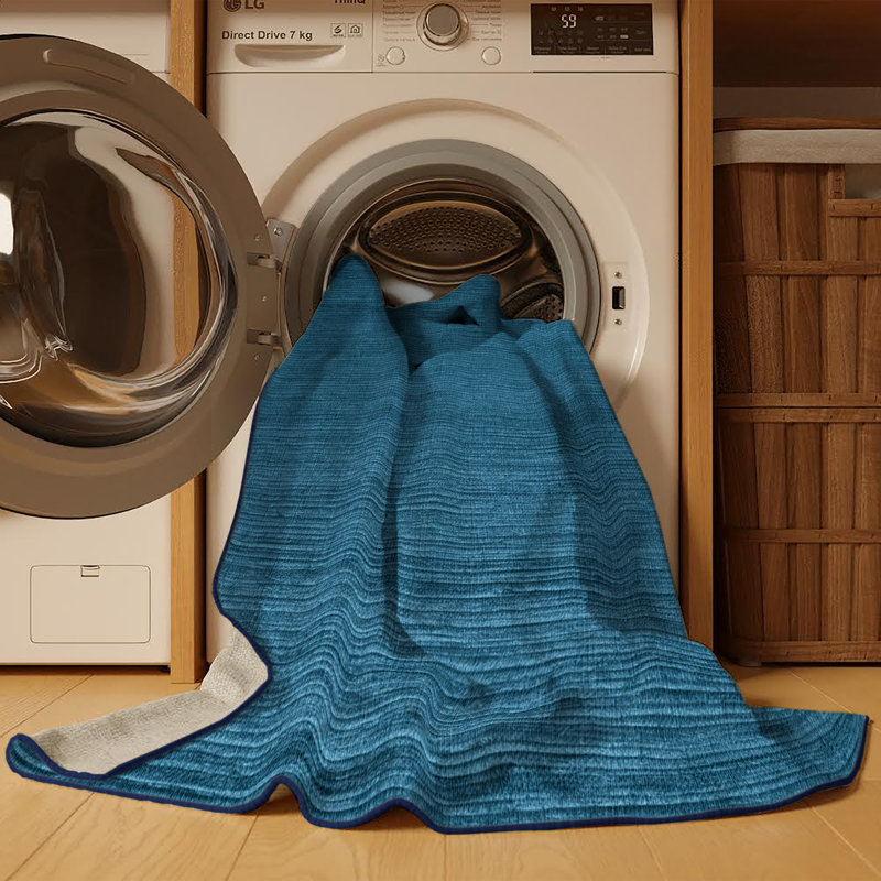 Machine Washable Solid Gray Area Rug, Rectangle 2' x 3'