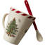 Grande tasse de sapin de Noël avec cuillère 14 oz Spode