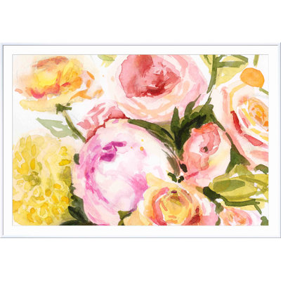 Loose Arrangement IV par Victoria Borges - peinture encadrée
