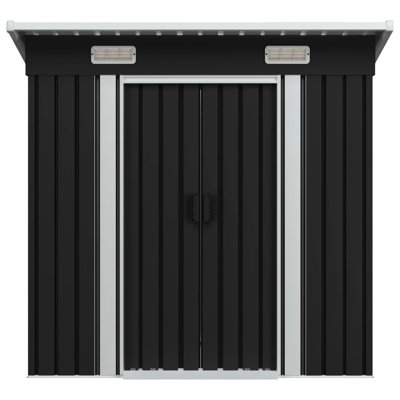 vidaXL Garden Shed Metal Outdoor Patio Storage Organiser Cabin Multi Colours