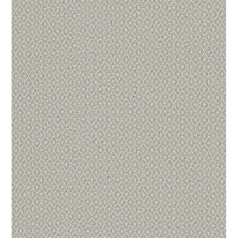 Loom Geometric Grass Cloth Wallpaper Roll, Gray