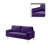 Vintage Style velvet loveseat sofa with metal legs and cushions for the living room or bedroom.-683282537