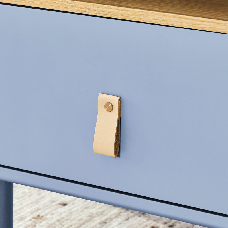 Table de chevet Keshundra, Bleu