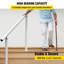 VEVOR Outdoor Stair Railing Kit Aluminum Handrail for 3/4 Steps-62399765-62399763