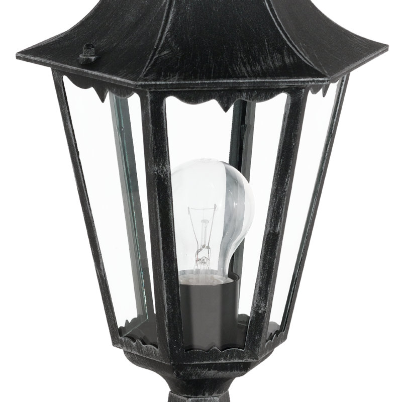 Deonte Pier Mount Light, Black / Patina Silver