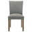 Grey Upholstered Dining Side Chair (Set Of 2)-2040082178