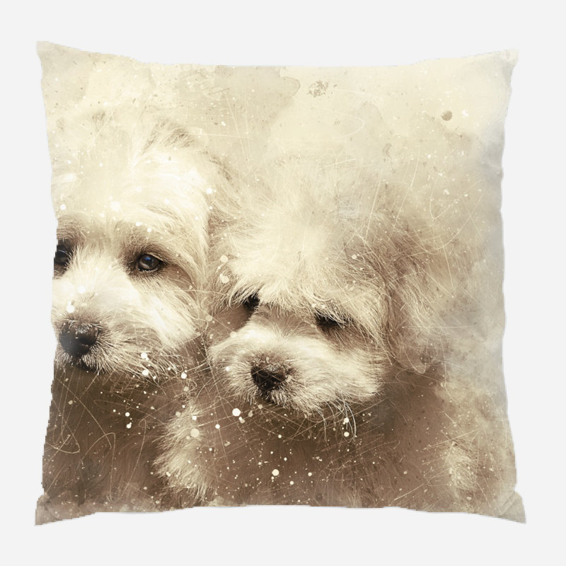 Mckellar Reversible Throw Pillow, Microsuede, Indoor