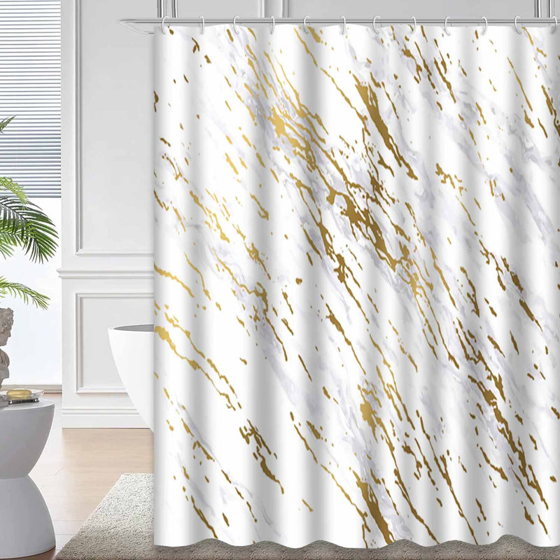 Rideau de douche Marble, L 72 po x l 78 po