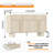 Fluted Buffet Cabinet with 3 Doors & 3 Drawers, 47” Wide Modern Sideboard with Faux Marble Top, Rounded Corners, Storage for Dining Room, Living Room, Hallway-1735294230-1724262432