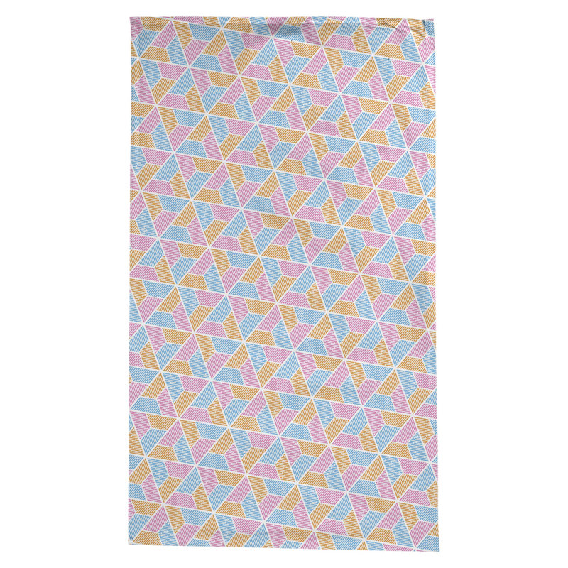 Nappe trapézoïdale Leffel, Bleu/Rose/Orange
