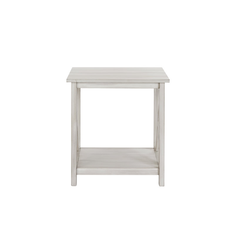 Williamsbridge Top End Table with Storage, 24" H x 22" W x 22" D