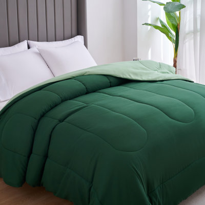  Édredon simple réversible toutes saisons en duvet synthétique